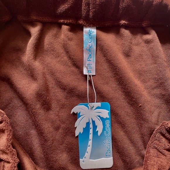 Pacific Coast Terry Cloth Swim Skirt Cover-Up X-LARGE XL Brown - Picture 3 of 6